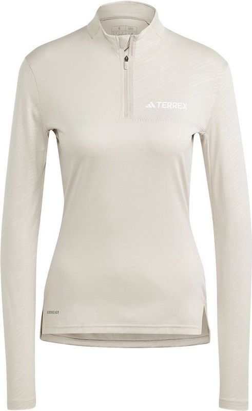 Adidas Terrex Multi T-shirt Met Lange Mouwen Beige XS Vrouw