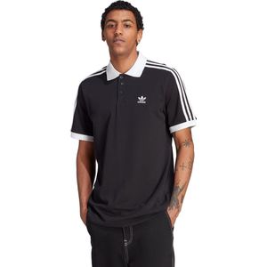 adidas Originals Adicolor Classics 3 Stripes Poloshirt Heren Zwart
