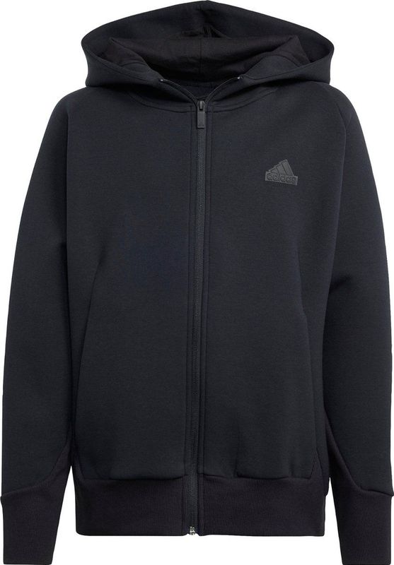 Adidas - Z.N.E - Sweatshirt - Grijs - 56% Katoen, 40% Gerecycled Polyester, 4% Elastaan