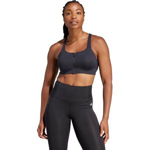 adidas Performance TLRD Impact Luxe High-Support Beha met Rits - Dames - Zwart- 85C