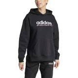 Adidas - All Szn Fleece Graphic - Hoodie - Zwart - Katoen-blend