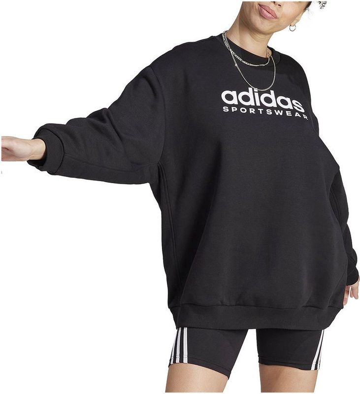 Adidas - All Szn Fleece Graphic Sweatshirt - Zwart - Katoen