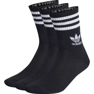 Adidas Solid Crew 3 Pack Unisex Sokken - Wit