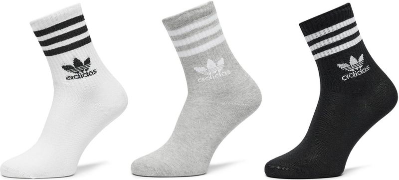 3er-Set hohe Unisex-Socken adidas Mid Cut Crew IL5023 Bunt