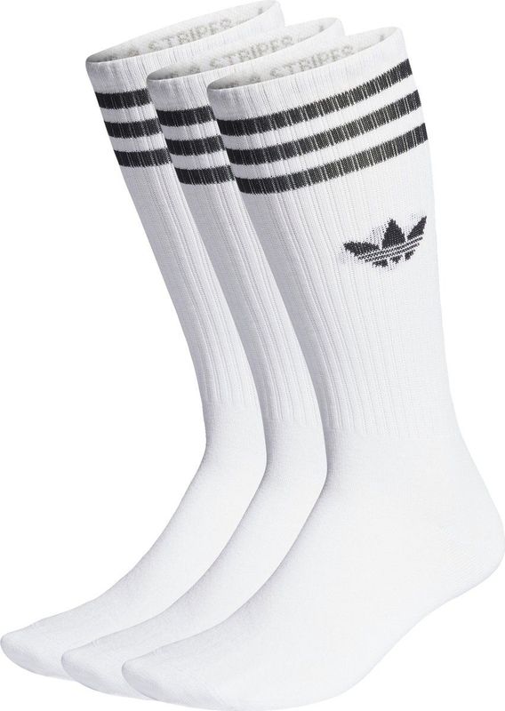 adidas Originals Solid Crew Sokken 3 Paar - Unisex - Wit- 43-45