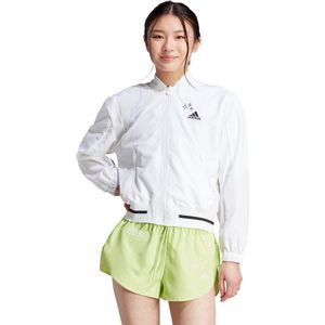 ADIDAS SPORTSWEAR - Windjack - Wit - Polyester - Kort - Ronde Hals