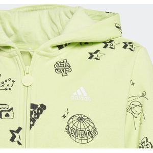 adidas - Brand Love Allover Print - Sweatshirt - Blauw - Katoen