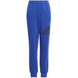 Adidas Essentials Regular Fit Big Logo Cotton Joggers Blauw
