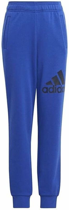 Adidas Essentials Regular Fit Big Logo Cotton Joggers Blauw