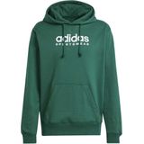 adidas - Hoodie - Grijs - Katoen - Losse Pasvorm - Verstelbare Capuchon