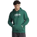 adidas - Hoodie - Grijs - Katoen - Losse Pasvorm - Verstelbare Capuchon