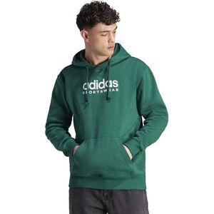 adidas - Sportswear - Hoodie - Grijs - Katoen/Polyester - Losse Pasvorm