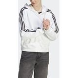 adidas - Essentials 3-Stripes - Dames Sweatshirt - Zwart - Katoen