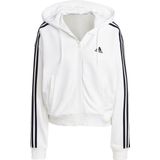 adidas - Essentials 3-Stripes - Dames Sweatshirt - Zwart - Katoen