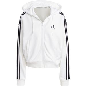 adidas - Essentials 3-Stripes - Dames Sweatshirt - Zwart - Katoen