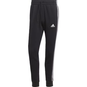 adidas Sportswear Essentials Fleece 3-Stripes Tapered Cuff Broek - Heren - Zwart