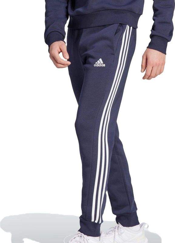 adidas Sportswear Essentials Fleece 3-Stripes Tapered Cuff Broek - Heren - Blauw