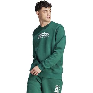 Adidas All Szn Fleece Graphic Sweatshirt Groen / Short Man