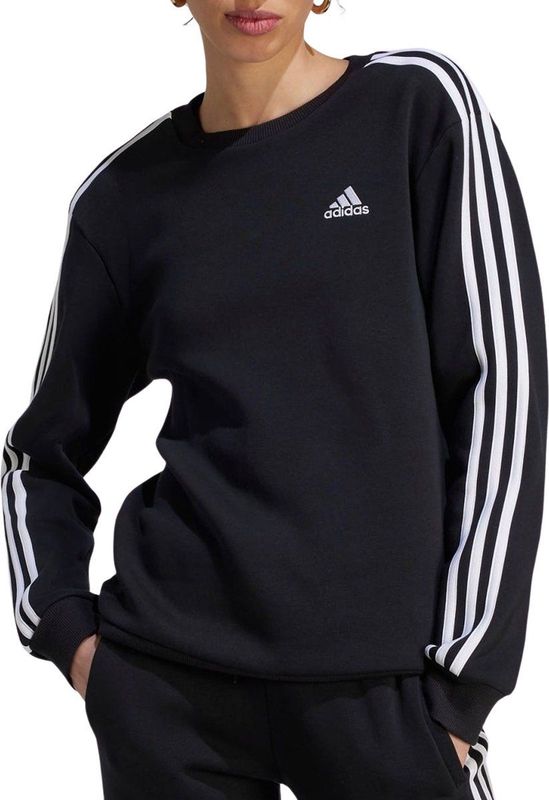 adidas Sportswear Essentials 3-Stripes Fleece Sweatshirt - Dames - Zwart