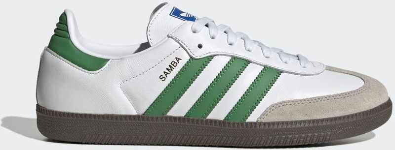 adidas - Samba OG - Sportschoenen - Wit - Groen - Premium Materiaal