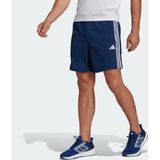 adidas - TR-ES PIQ 3SHO - Sportbroek - Dark Blue/White - 100% Polyester - AEROREADY