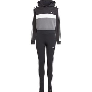 adidas - 3-Stripes - Trainingspak - Zwart - Katoen