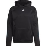 Adidas Icons 3 Stripes Sweatshirt Met Rits Zwart Man
