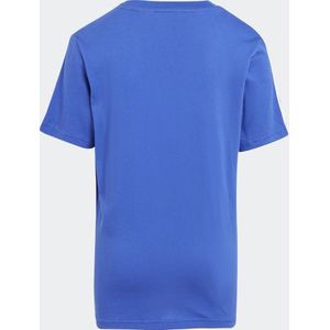 adidas - Tiberio 3-Stripes - T-shirt - Blauw - Katoen