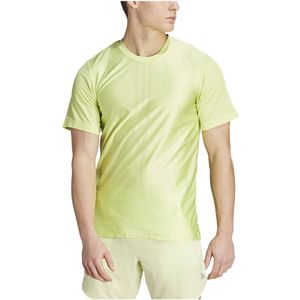 Adidas - HIIT Workout 3 Stripes - T-shirt - Zwart - 100% Gerecycled Polyester
