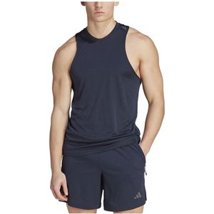 Adidas - Designed For Heat.rdy - Mouwloos T-shirt - Zwart - 100% Gerecycled Materiaal