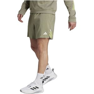 adidas - Train Icons 3-Stripes - Training Short - Groen - Polyester