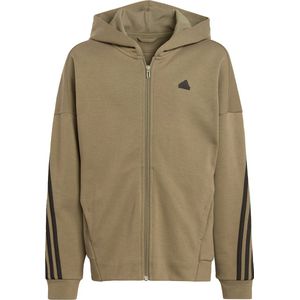 adidas Sportswear Future Icons 3-Stripes Ritsjack met Capuchon - Kinderen - Groen