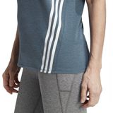 adidas - Train Icons 3-Stripes - Sportshirt - Zwart - 81% Gerecycled Polyester