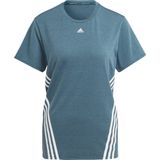 adidas - Train Icons 3-Stripes - Sportshirt - Zwart - 81% Gerecycled Polyester