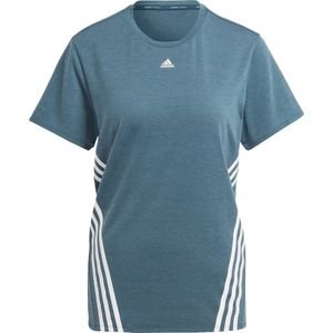 adidas - Train Icons 3-Stripes - Sportshirt - Zwart - 81% Gerecycled Polyester