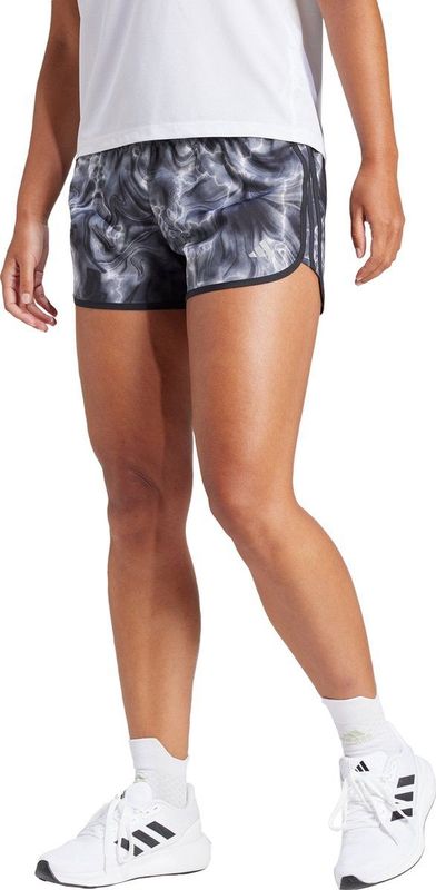 adidas Performance Marathon 20 Allover Print Short - Dames - Wit