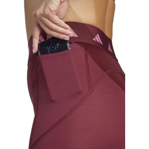 adidas - Techfit Stash - Legging - Dames - Zwart - Met Zijzakken