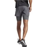 Adidas - Heat.rdy Hiit Elevated - Korte Broek - Zwart - 2-in-1, Gemaakt van Gerecycled Materiaal