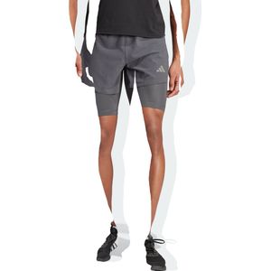 Adidas - Heat.rdy Hiit Elevated - Korte Broek - Zwart - 2-in-1, Gemaakt van Gerecycled Materiaal