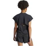 Adidas Icons Regular Fit Logo T-shirt Met Korte Mouwen Zwart XS Vrouw