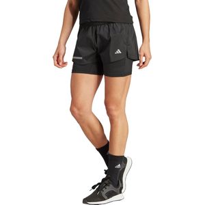 adidas - Ultimate 2In1 Shorts - Hardloopshort - Zwart - Dames