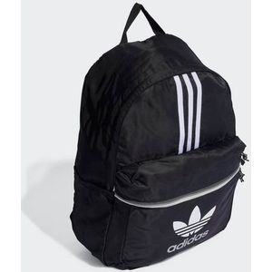 Adidas Originals, Zwarte sportieve rugzak met iconische stijl Zwart, unisex, Maat:ONE Size
