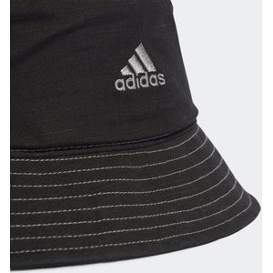 adidas Klassieke katoenen emmer hoed, Zwart/Wit/Grijs Drie, L