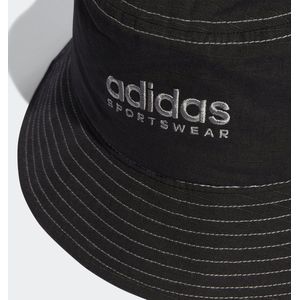 adidas Sportswear Classic Cotton Bucket Hat - Unisex - Zwart- Kinderen
