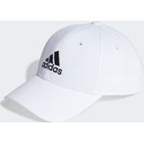 adidas Katoenen keperbal pet, Wit/Zwart, M