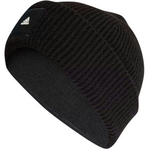 adidas Bonnet unisexe large manchette, noir, M, Noir, M