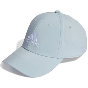 adidas Unisex Geborduurd Logo Lichtgewicht Baseball Cap, Wonder Blauw/Wit, Jeugd, wonder blauw/wit