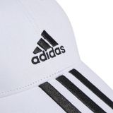 Adidas Unisex 3-Stripes Katoen Twill, Wit/Zwart, L