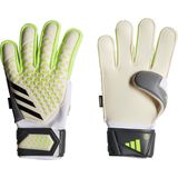 adidas Predator Match Fingersave Keepershandschoenen Wit Felgeel Grijs Zwart