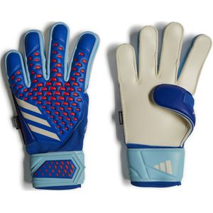 adidas Predator Match Fingersave Keepershandschoenen Blauw Lichtblauw Rood